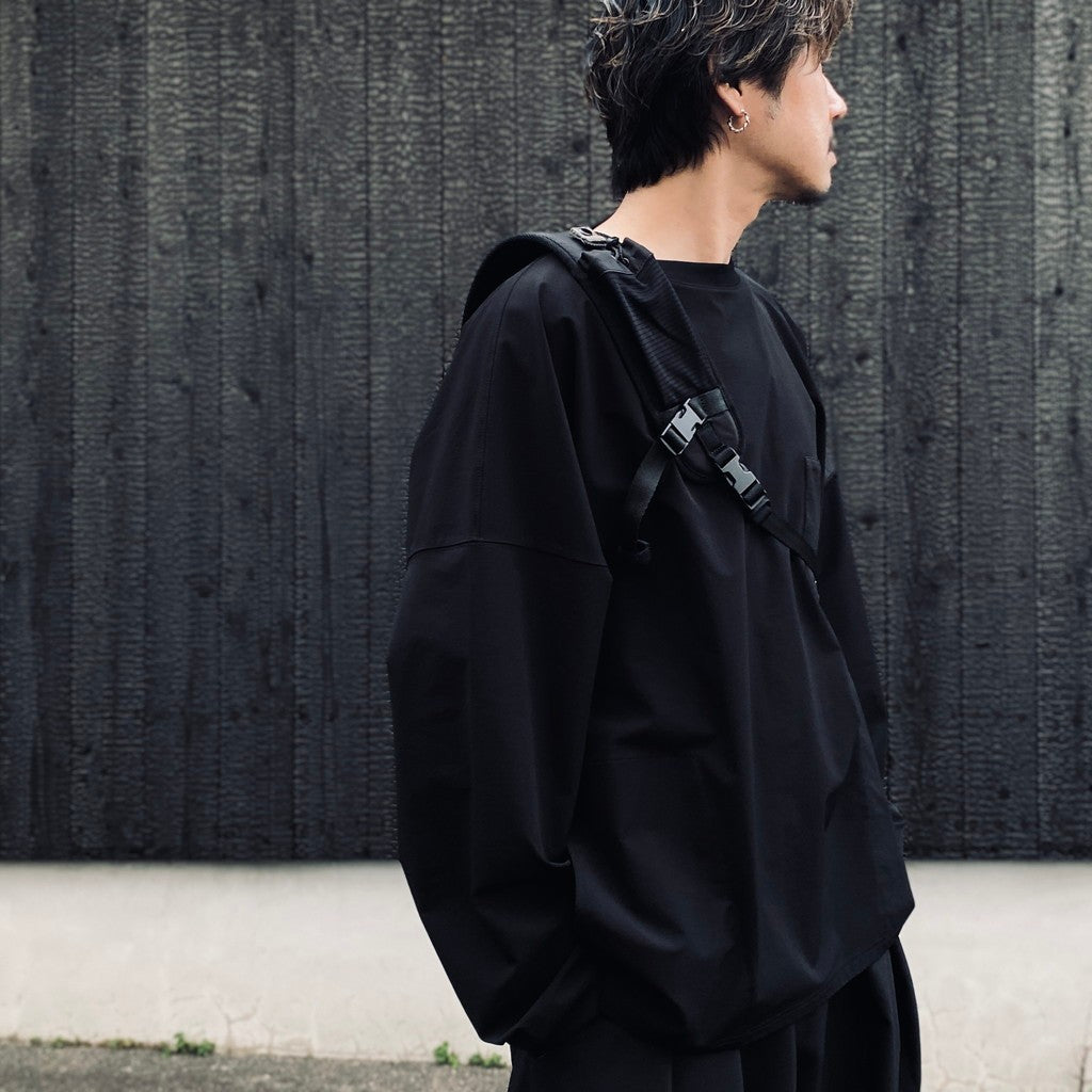 TEXTURED TWILL 3 POINTS SLINGER BAG #BLACK [FTT36261B0004]