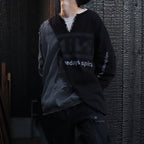 Bootleg Layered Crew Sweat (A MAN'S SHADOW) #AGED BLACK [M-P2-BG3]