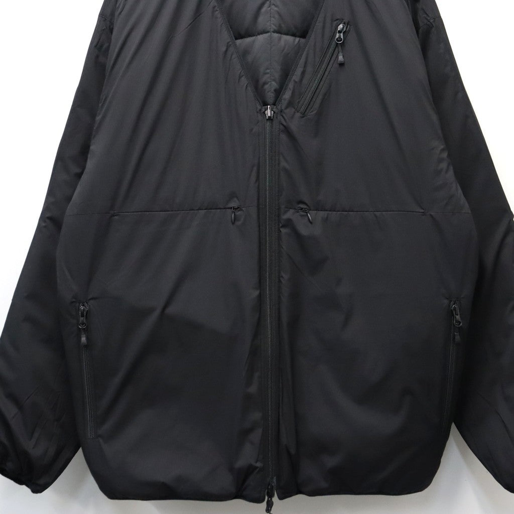 TECH PERTEX REVERSIBLE HIKER CARDIGAN (3M撥水中綿) #BLACK [BW-21026W]