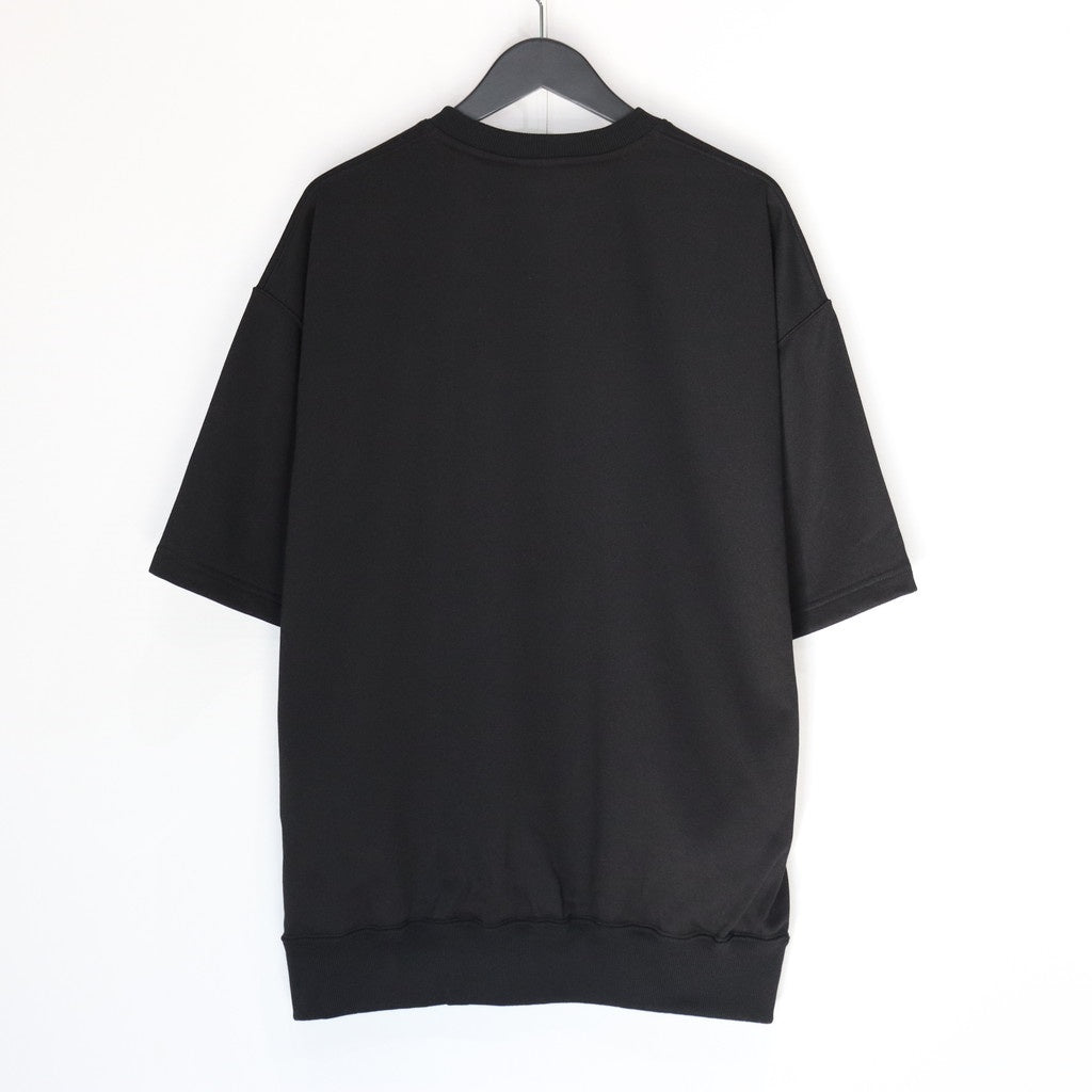 科技風短袖衛衣 #黑色 [BE-51025]