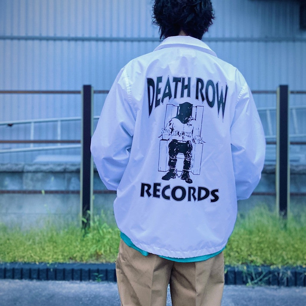 DEATH ROW RECORDS | COACH JACKET #WHITE [DEATHROW-WM-BL01]