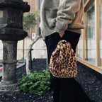 LEOPARD POUCH ( TYPE-3 ) #BEIGE [26FW-WMA-BG20]