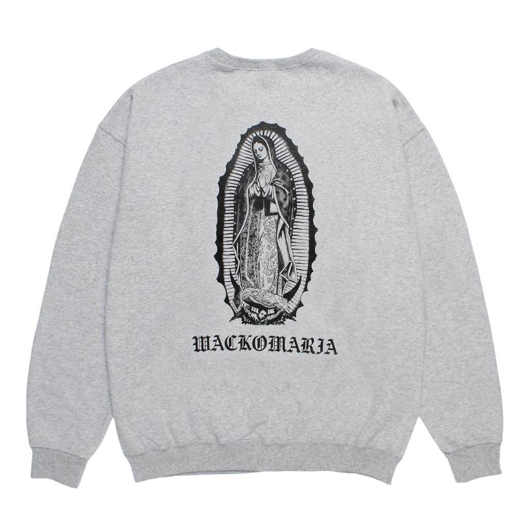 CREW NECK SWEAT SHIRT ( TYPE-1 ) #GRAY/BLACK [26SSE-WMC-SS06]