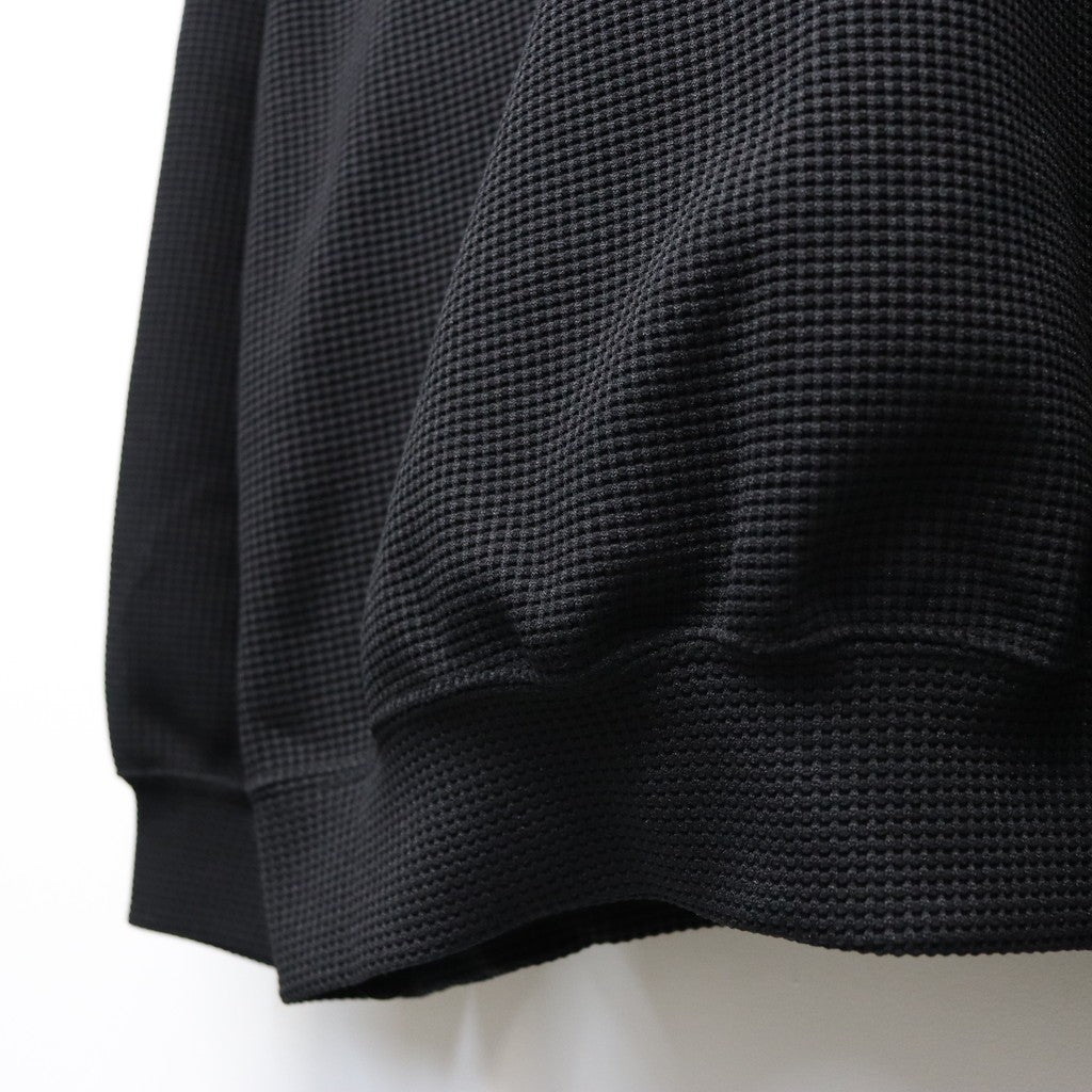 WAFFLE CREW KNIT #Black [SS26-SW03]