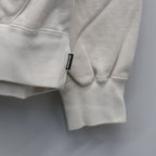 DEATH ROW RECORDS | WASHED MIDDLE WEIGHT PULLOVER HOODED SWEAT SHIRT #IVORY [DEATHROW-WM-SS02]