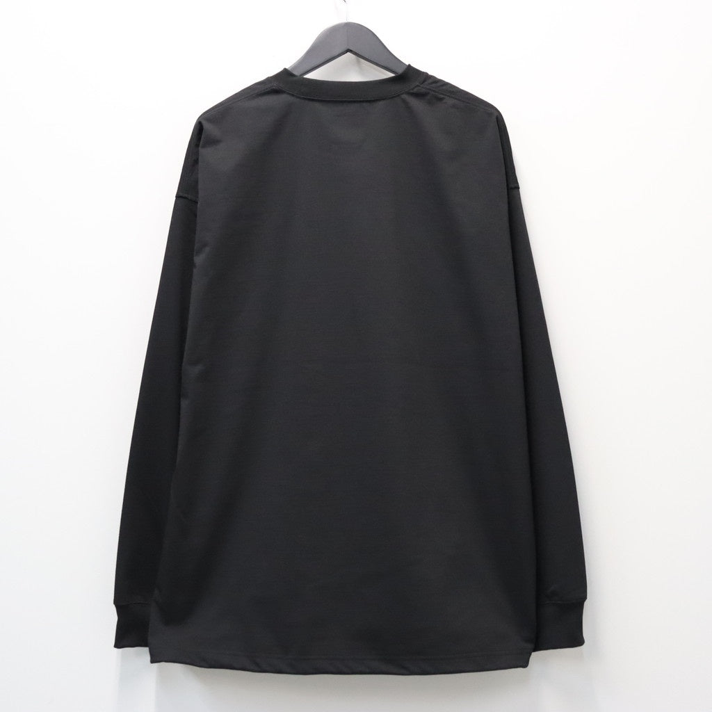 TECH DRAWSTRING TEE L/S #BLACK [BE-31026W]