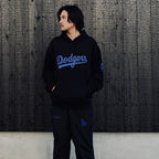 MLB | LA | HEAVY WEIGHT PULLOVER HOODED SWEAT SHIRT ( TYPE-2 ) #BLACK [MLB-WM-SS02]