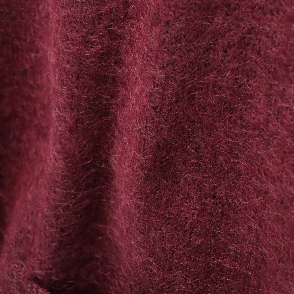 MOHAIR CARDIGAN #BURGUNDY [26FW-WMK-KN09]