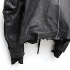 Skin Jacket (VEGETABLE TANNING PIG LEATHER) #BLACK [M-P2-LW1]