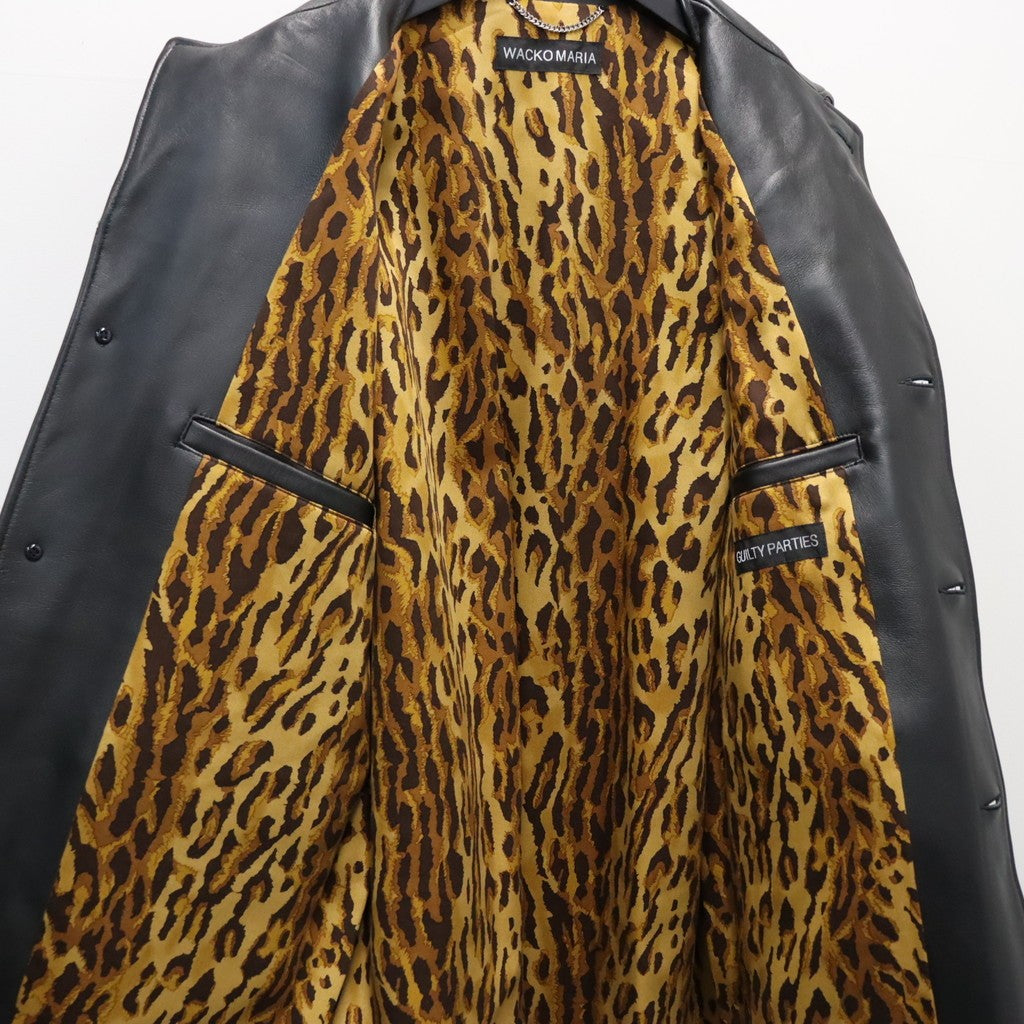 LEATHER COAT ( TYPE-2 ) #BLACK [26FWE-WMO-CO02]