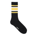 SKATER SOCKS ( TYPE-1 ) #BLACK-YELLOW [26SS-WMA-SO01]