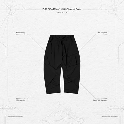 P-7S 「WindShear」 Utility Tapered Pants #SHADOW [GOOPI-24SS-JUN-01]