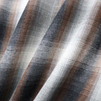 OMBRE CHECK OPEN COLLAR SHIRT L/S ( TYPE-2 ) #BROWN [26FWE-WMS-OC02]