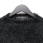 Classic Shaggy Knit Jumper (FUR KNIT) #BLACK [M-P4-KW3]
