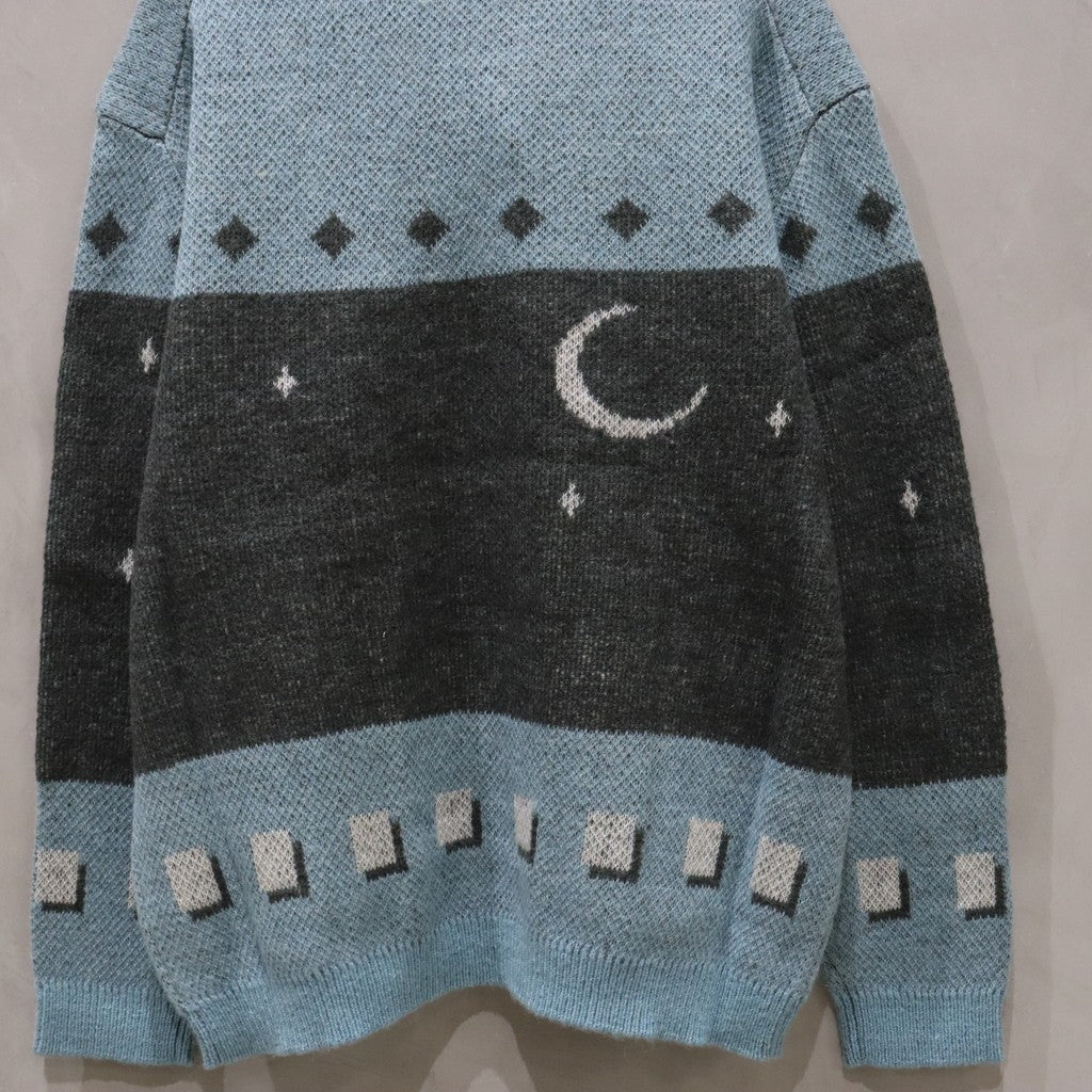 HIGHWAY 圓領毛衣 #藍色 [SC2420-KN05]