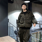 TWEED PUFFY JKT #OLIVE [FW23-JK03]