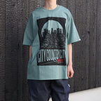 COTTON T-SHIRT_CITY LIGHTS #GREEN [CCC-261T003]