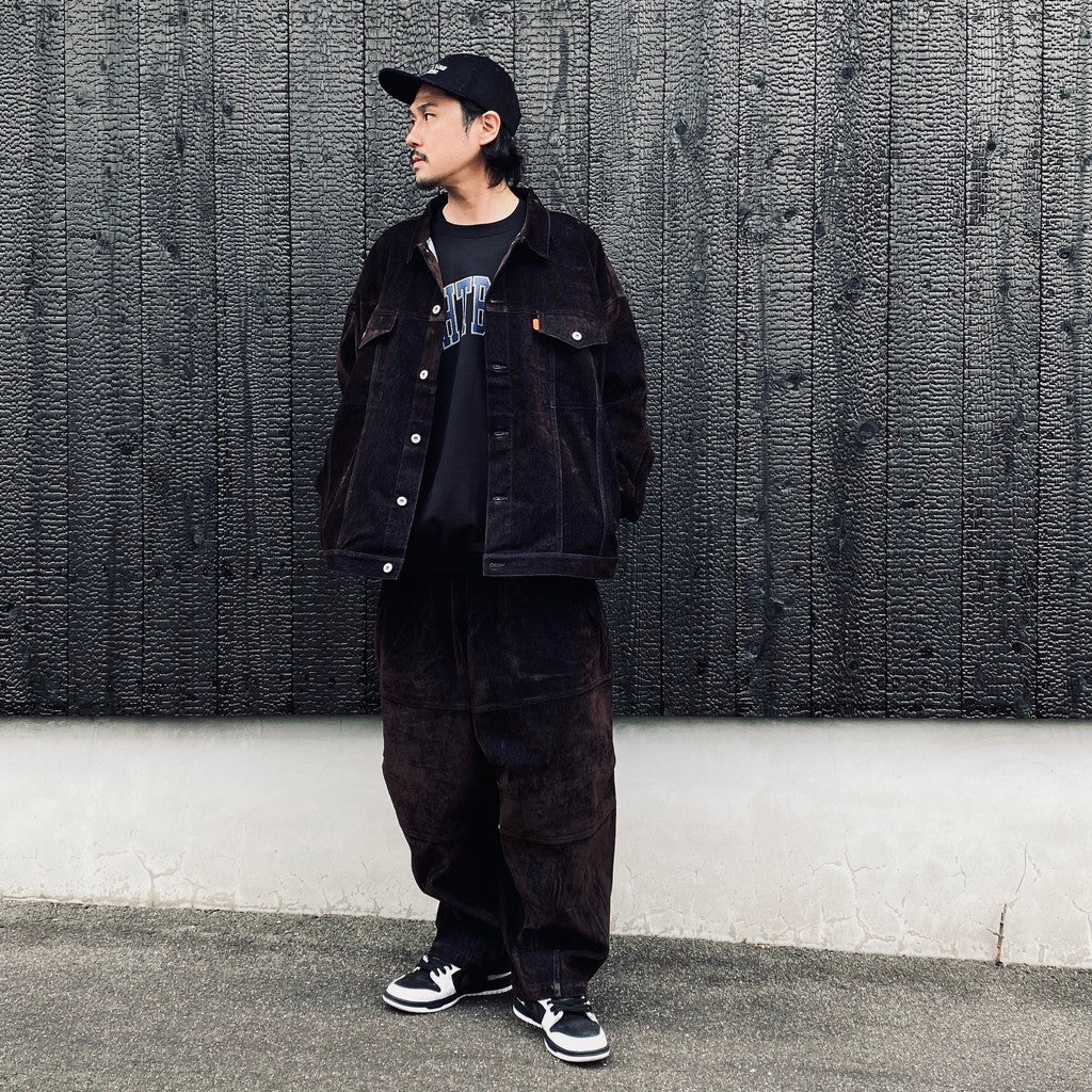 FLOCKY DENIM BALLOON PANTS #Navy [FW26-B10]