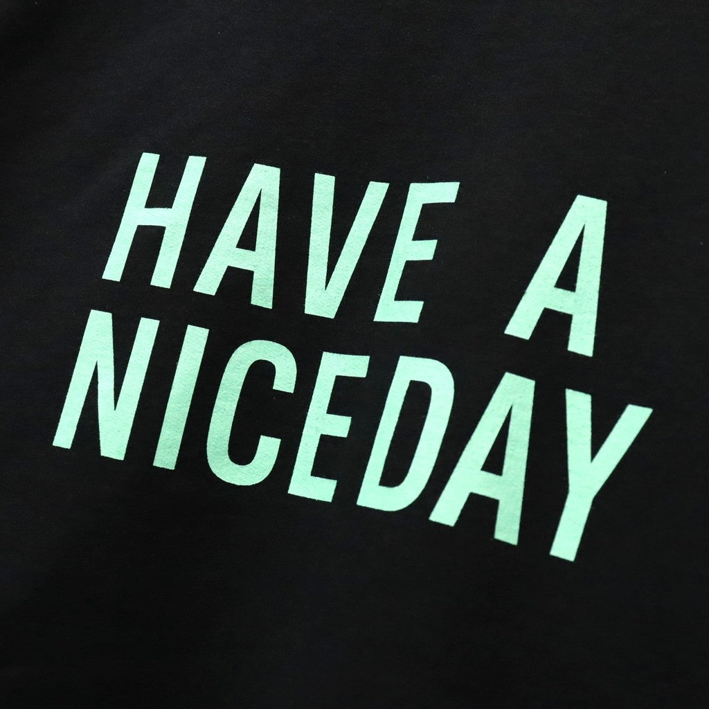 CREW NECK SWEAT SHIRT #BLACK/GREEN [26FWE-WMC-SS06]