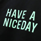 CREW NECK SWEAT SHIRT #BLACK/GREEN [26FWE-WMC-SS06]