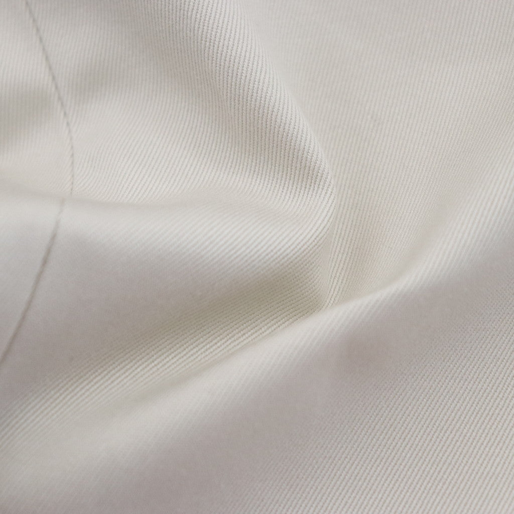 DOUBLE PLEATED CHINO TROUSERS #WHITE [23FW-WMP-PT01]