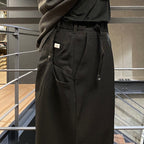 BALLOON CROPPED TROUSERS #Black [FST03242M0003]