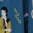 清酒長袖襯衫#藍色 [202352]