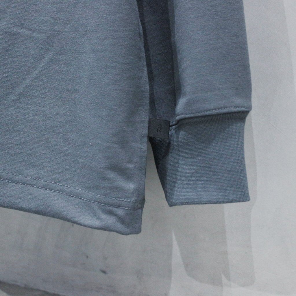 TECH DRAWSTRING L/S TEE #CHARCOAL [BE-40025]