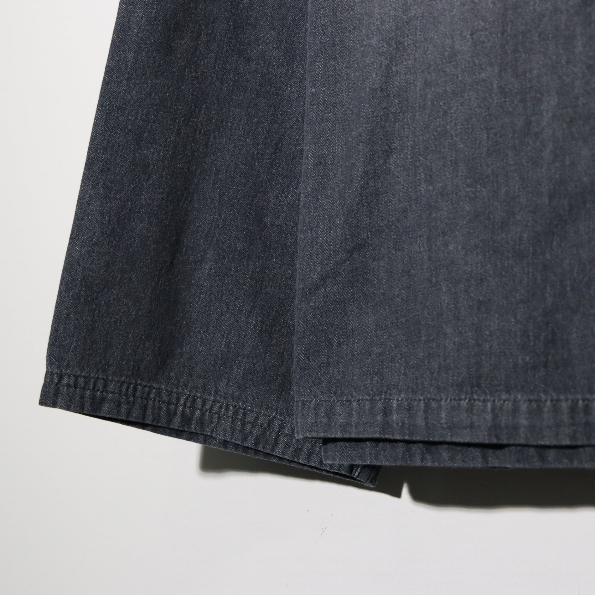 Light Denim Kungfu Shirt #Black [SD26S-SH04]