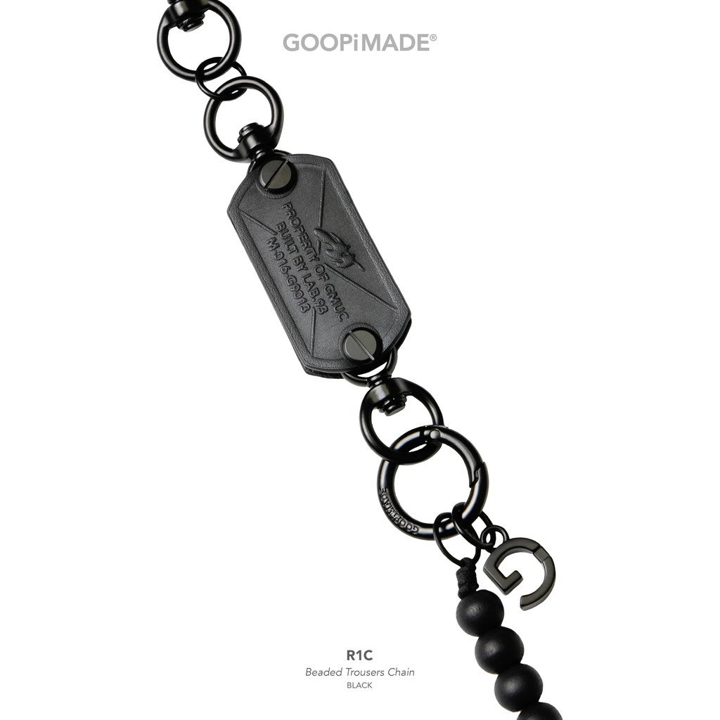 R1C Beaded Trousers Chain #Black [GOOPI-26AW-SEP-04]