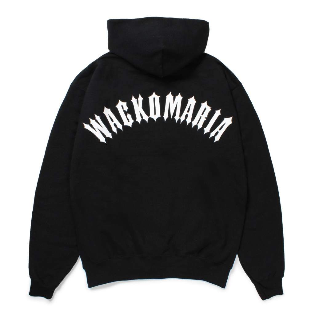 HEAVY WEIGHT PULLOVER HOODED SWEAT SHIRT ( TYPE-2 ) #BLACK [25SS-WMC-SS04]
