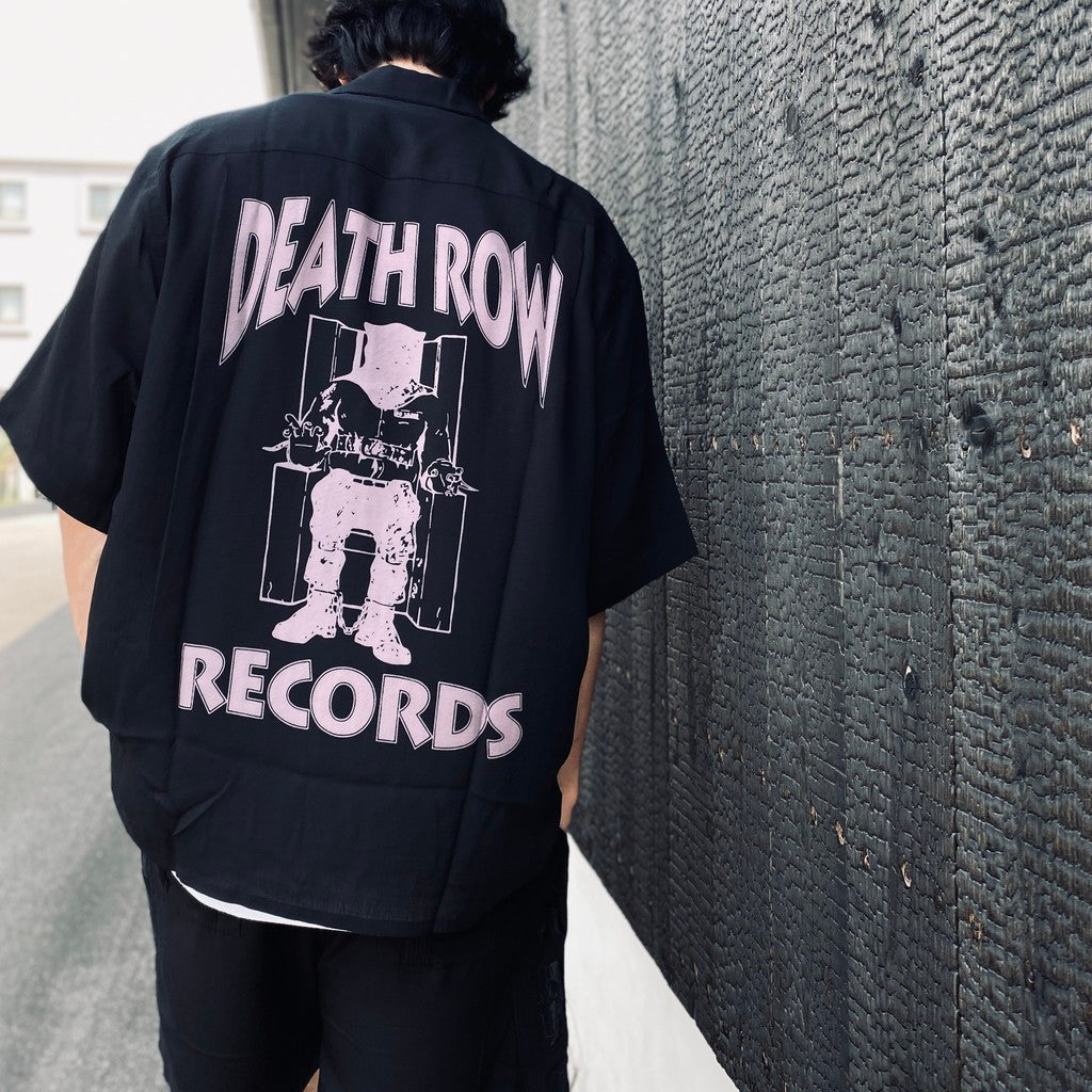 DEATH ROW RECORDS | 50'S SHIRT S/S #BLACK-PURPLE [DEATHROW-WM-OC01
