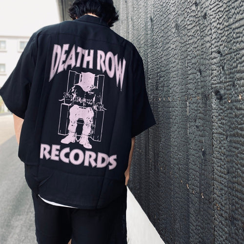 DEATH ROW RECORDS | 50'S SHIRT S/S #BLACK-PURPLE [DEATHROW-WM-OC01]