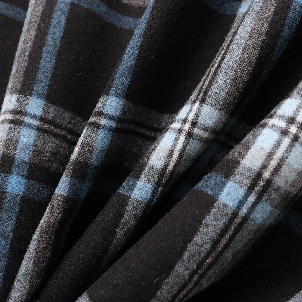 PENDLETON | WOOL OMBRE CHECK OPEN COLLAR SHIRT L/S ( TYPE-3 ) #BLUE / WHITE [26FW-WMS-PE03]