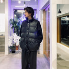 TECH 2WAY SYNTHETIC SKIN DOWN JACKET #BLACK [BW-41025W]