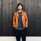 DOUBLE RIDERS LEATHER JACKET (TYPE-1) #BROWN [24FW-WMO-BL03]