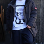 WARM PUFF ZIP COAT #CHARCOAL [CES28JK04]