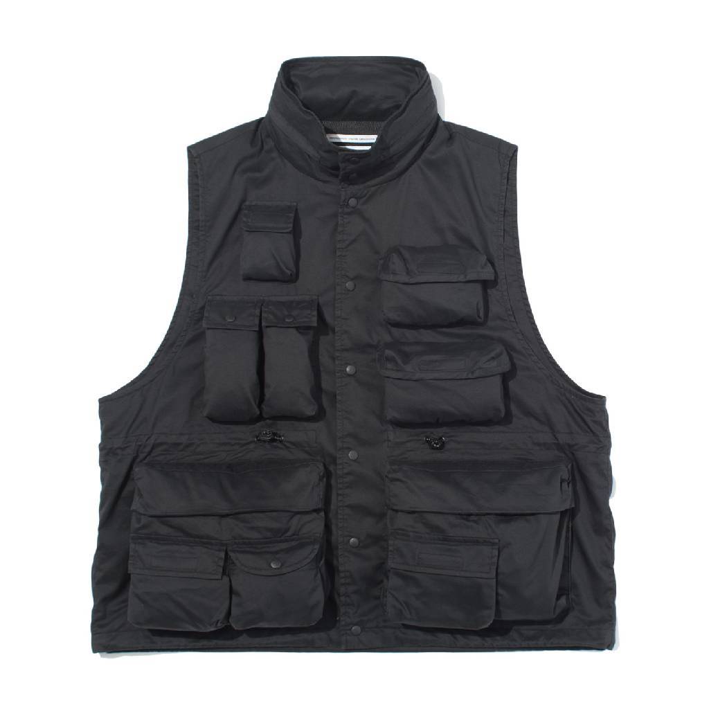 SOLOTEX PIGMENT DYE FEATURE VEST #Black [FPU10251U0001]