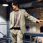 SINGLE BREASTED JACKET ( TYPE-3 ) &amp; TROUSERS #GRAYGREEN [23FW-WMO-SU03 / 23FW-WMP-TR08]