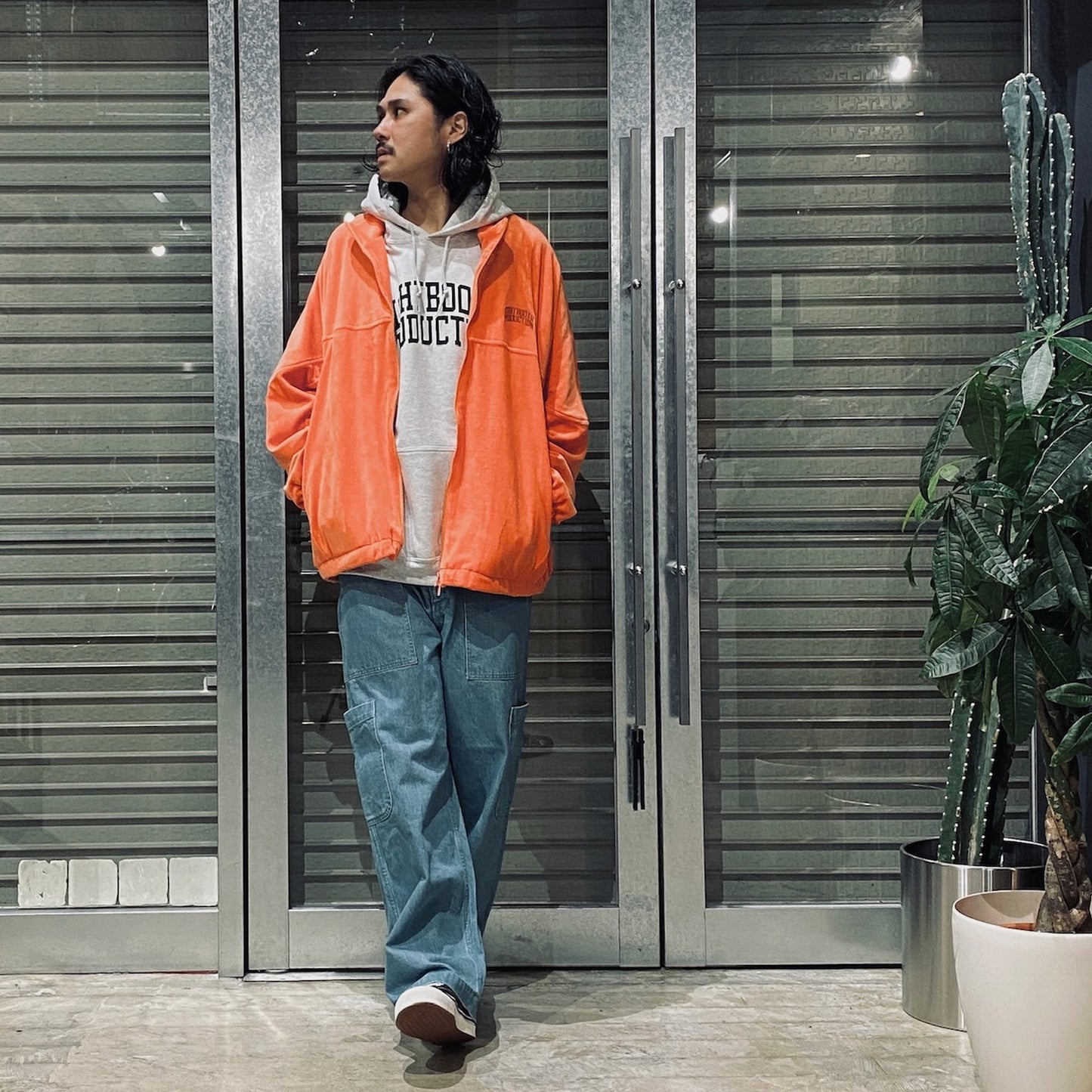 VELOR TRACK JACKET #ORANGE [FW24-JK14]