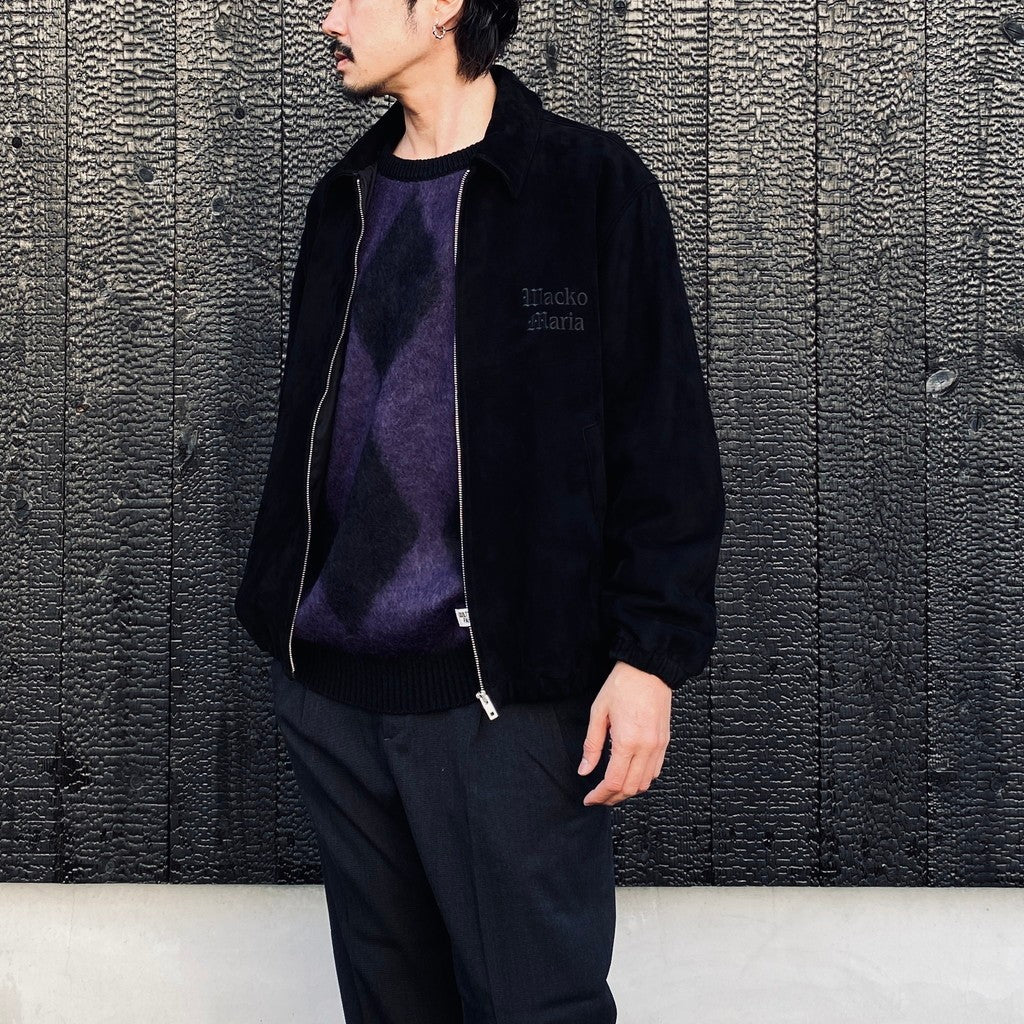 SUEDE LEATHER 50'S JACKET ( TYPE-1 ) #BLACK [25SSE-WMO-BL03]