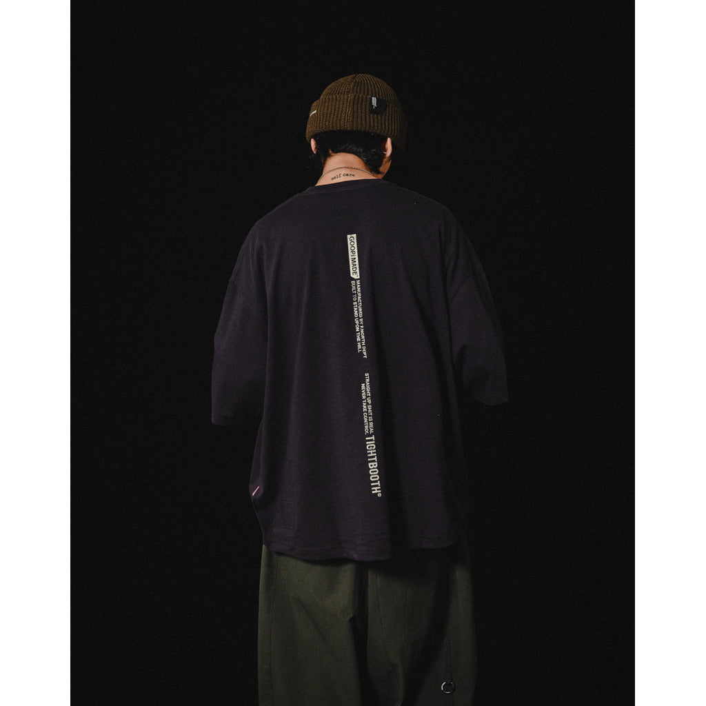 TBPR | 「GMT-01T」 Super Wide Logo Tee #BLACK [GOOPI-23AW-DEC-TBPR-01]