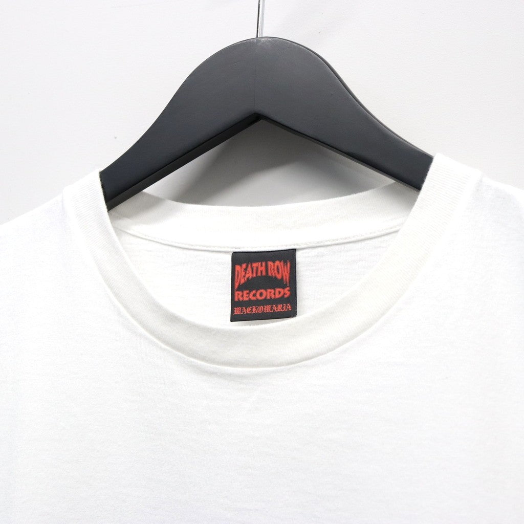 DEATH ROW RECORDS | WASHED HEAVY WEIGHT CREW NECK T-SHIRT #WHITE