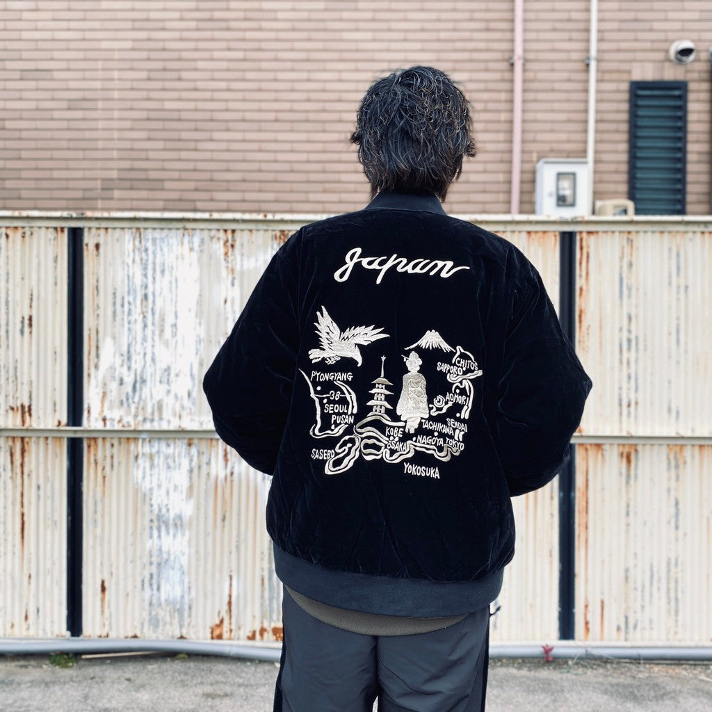 REVERSIBLE 「SKAJAN」 DOWN JACKET #BK×SILVER BGE [TAION-JK04JS]