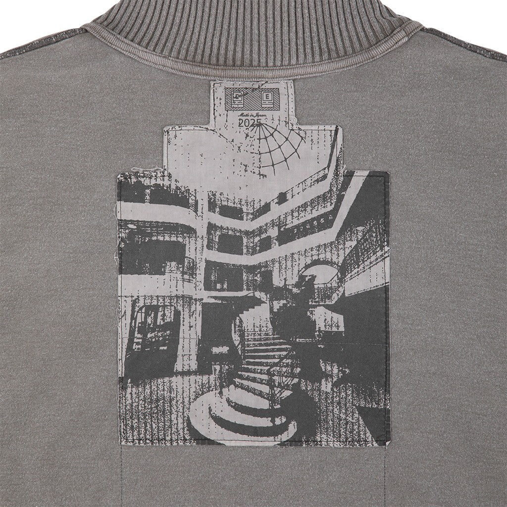 OVERDYE OVERLAP LIGHT CREW NECK #BROWN [CES27CS20]