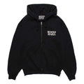 HEAVY WEIGHT FULL ZIP HOODED SWEAT SHIRT ( TYPE-2 ) #BLACK [25FW-WMC-SS02]