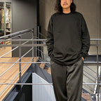 TECH CREW NECK TEE L/S #BLACK [BE-31024W]