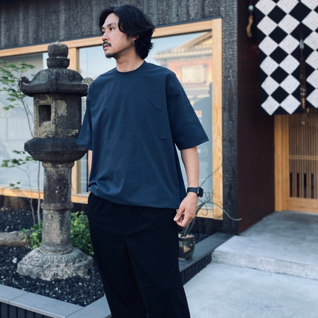 TECH DRAWSTRING TEE S/S #NAVY [BE-32026W]