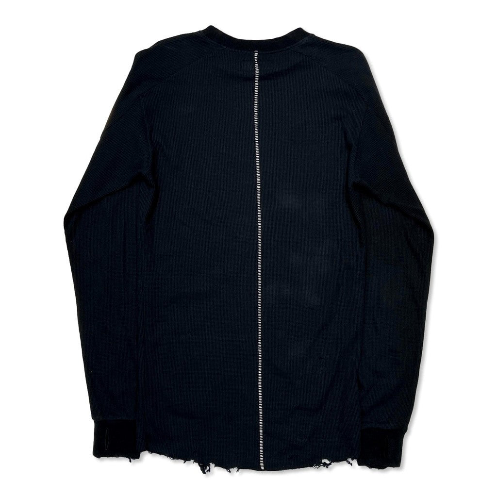 Combat Long Thermal With Damaged (CLASSIC WAFFLE KNIT) #BLACK [M-P2-TP6]