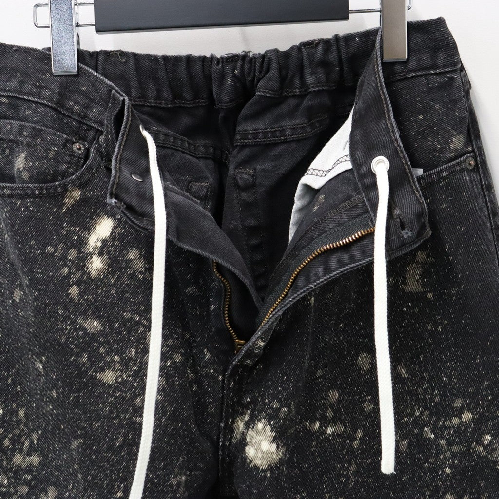 GALAXY DENIM PANTS #BLACK [RP0916303]